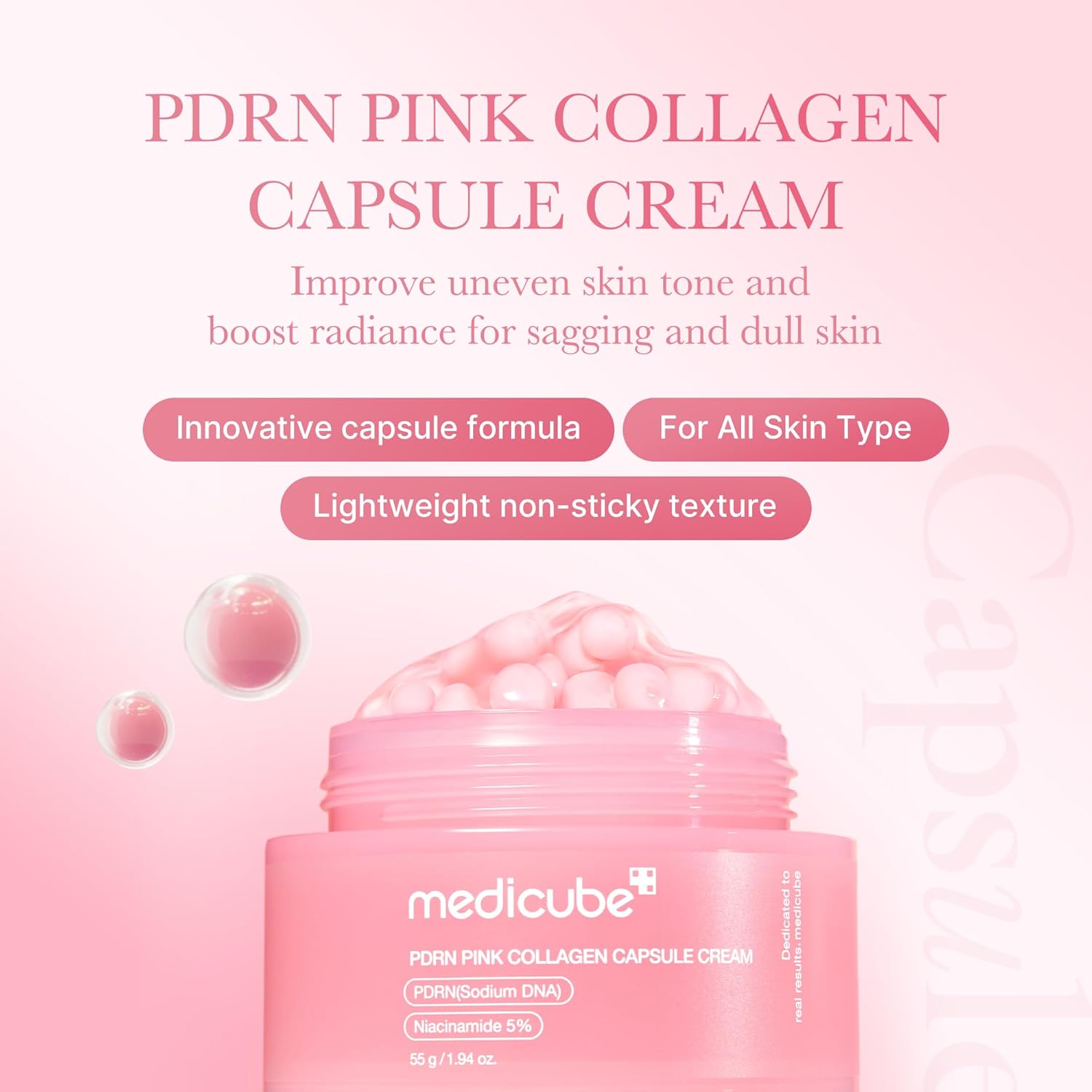 Medicube PDRN Pink Collagen Capsule Cream - image 3